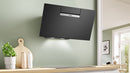 Bosch - Series 4 Wall-mounted cooker hood 80 cm clear glass black printed DWK87FN60B