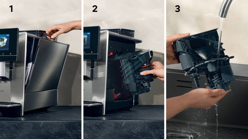 Siemens - Fully automatic coffee machine EQ900 plus Stainless steel, Removable water tank TQ907GZ3