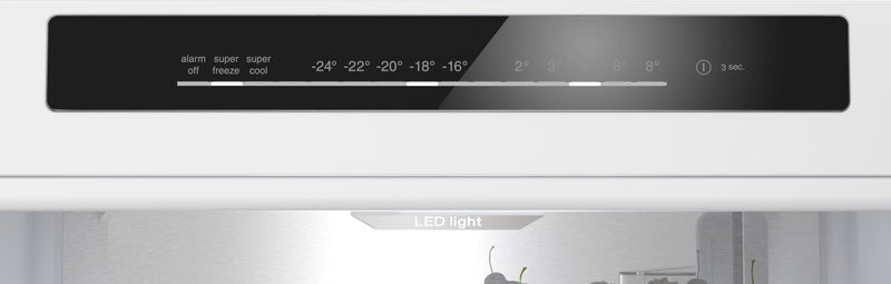 博世 - 系列 6 獨立式冷藏冷凍櫃，冷凍室位於底部 203 x 60 公分 拉絲鋼防指紋 KGN39AIAT