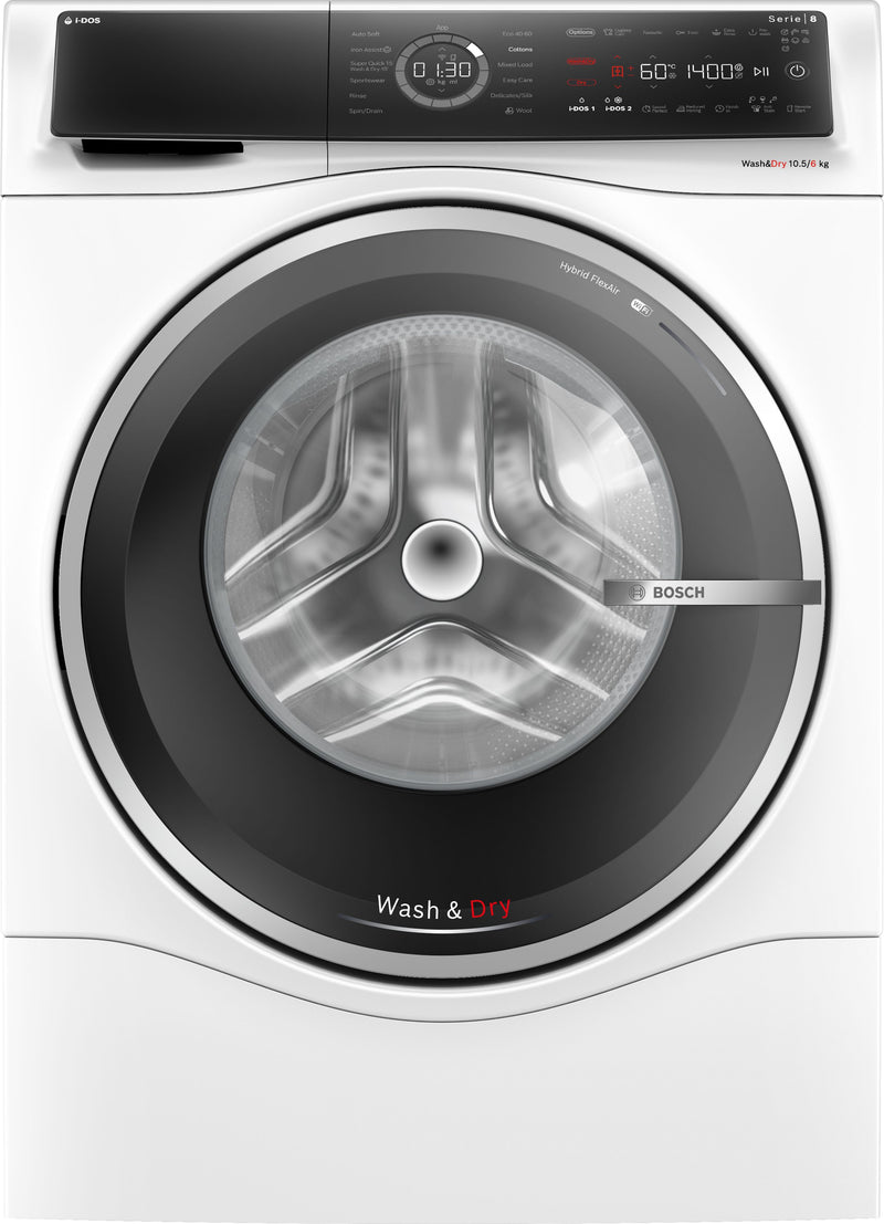 Bosch - Series 8 Washer dryer 10.5/6 kg 1400 rpm WNC25410GB