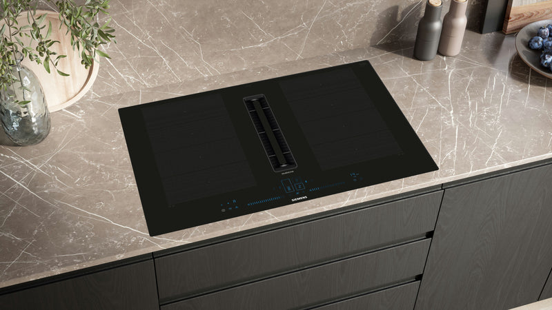 Siemens - iQ700 Induction hob with integrated ventilation system 80 cm flush mount EX807NX68E