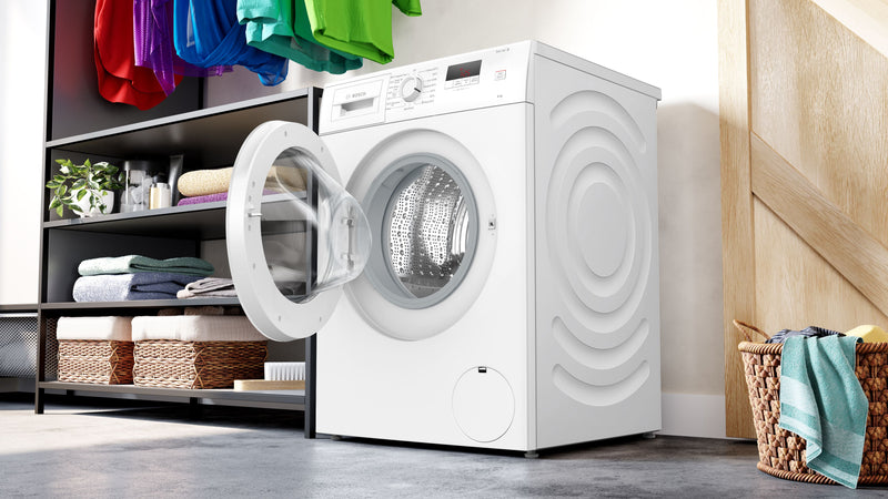 Bosch - Series 2 Washing machine, front loader 8 kg 1400 rpm WGE03408GB