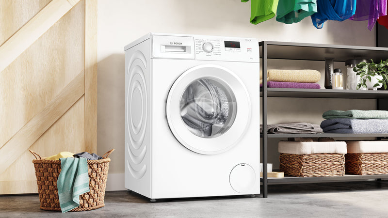 Bosch - Series 2 Washing machine, front loader 8 kg 1400 rpm WGE03408GB