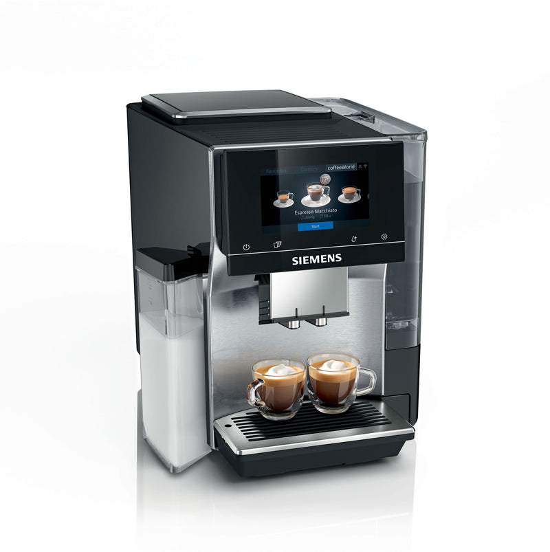 Siemens - Fully automatic coffee machine EQ700 integral Stainless steel, Removable water tank TQ717GB3