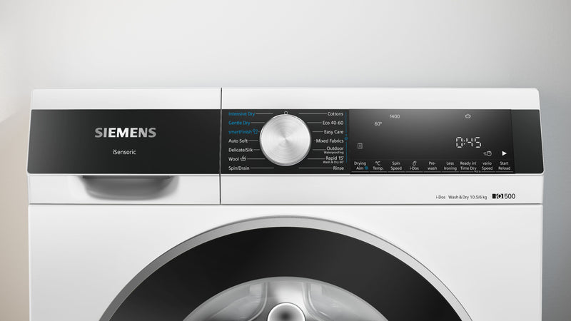 Siemens - iQ500 Washer dryer 10.5/6 kg 1400 rpm WN54G1A1GB