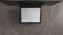 Siemens - iQ300 Wall-mounted cooker hood 80 cm clear glass black printed LC87KFN60B