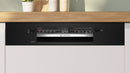Bosch - Series 2 Semi-integrated dishwasher 60 cm Black SMI2HTB02G