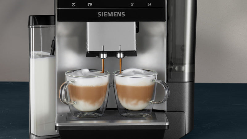 Siemens - Fully automatic coffee machine EQ700 integral Inox silver metallic, Removable water tank TQ703GB7