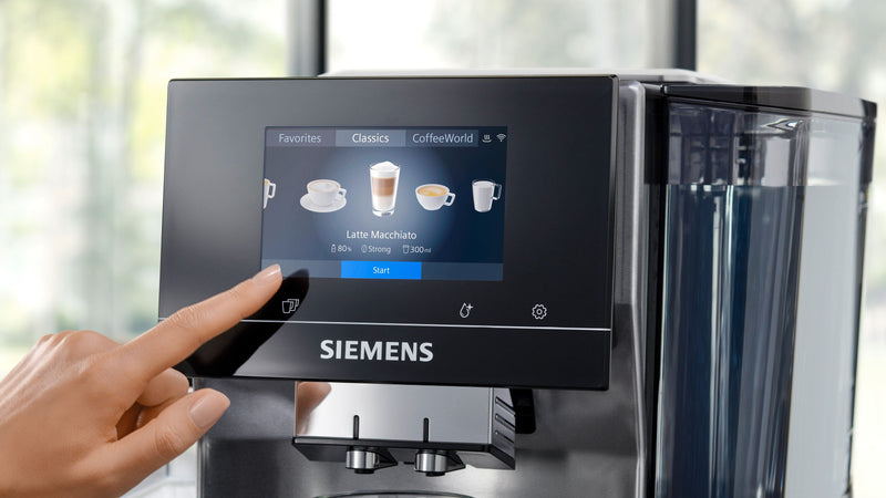 Siemens - Fully automatic coffee machine EQ700 integral Stainless steel, Removable water tank TQ707GB3