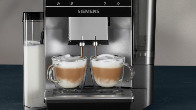 Siemens - Fully automatic coffee machine EQ700 integral Stainless steel, Removable water tank TQ707GB3
