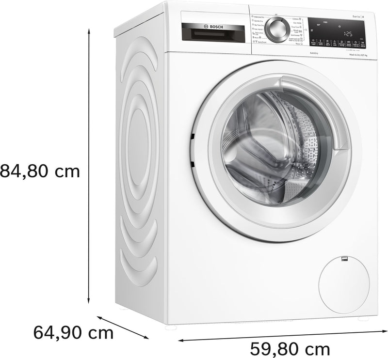 Bosch - Series 4 Washer dryer 9/5 kg 1400 rpm WNA144V9GB