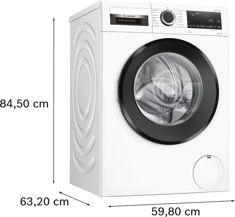 Bosch - Series 6 Washing machine, front loader 10 kg 1400 rpm WGG25402GB