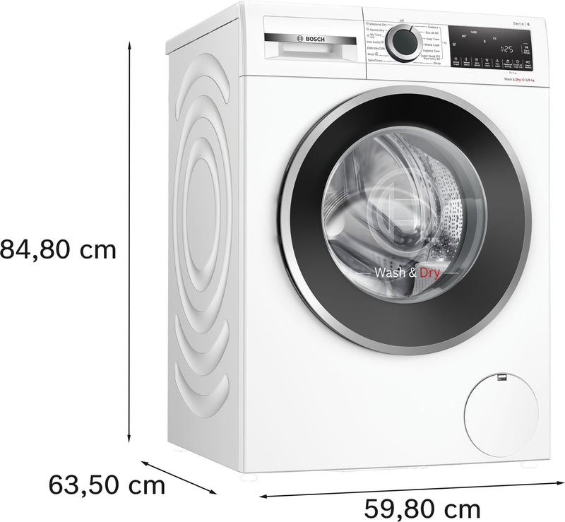 Bosch - Series 6 Washer dryer 10.5/6 kg 1400 rpm WNG25401GB