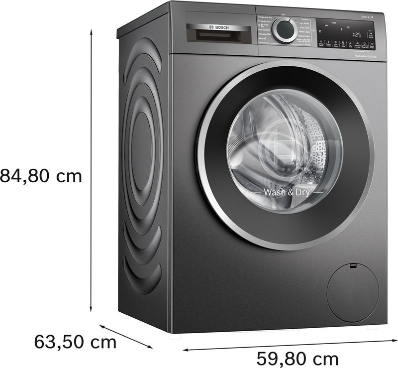 Bosch - Series 6 Washer dryer 10.5/6 kg 1400 rpm WNG254R1GB