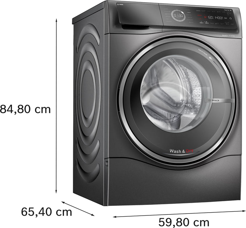 Bosch - Series 8 Washer dryer 10.5/6 kg 1400 rpm WNC254ARGB