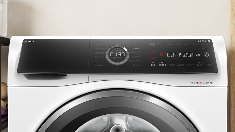 Bosch - Series 8 Washer dryer 10.5/6 kg 1400 rpm WNC25410GB