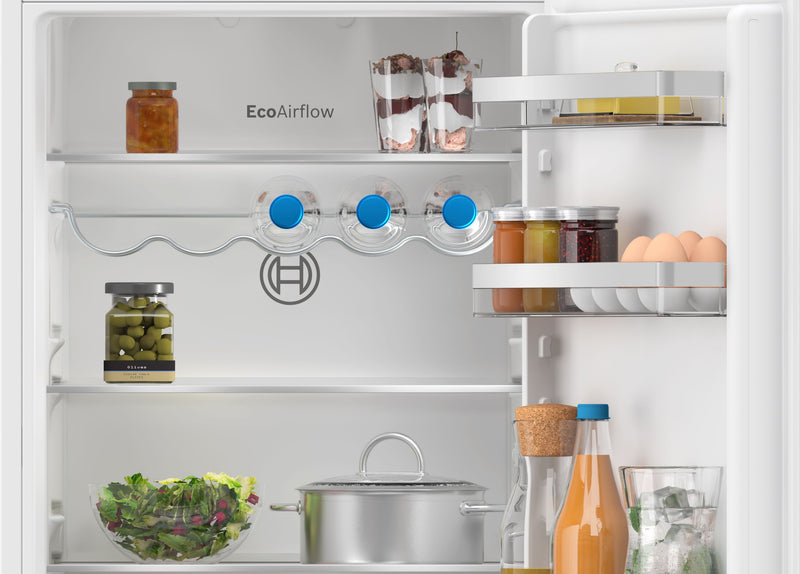 Bosch - Series 4 Built-in fridge-freezer with freezer at bottom 177.2 x 54.1 cm flat hinge KIN86VFE0G