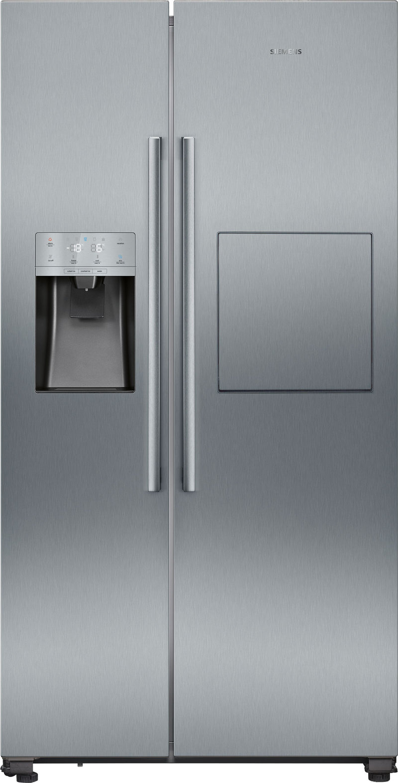 Siemens - iQ500 American side by side 178.7 x 90.8 cm Brushed steel anti-fingerprint KA93GAIDP