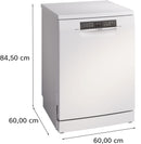 Bosch - Series 6 Free-standing dishwasher 60 cm White SMS6TCW01G