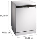 Siemens - iQ300 Free-standing dishwasher 60 cm White SN23EW04MG