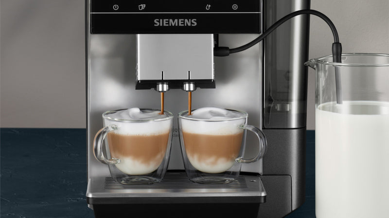 Siemens - Fully automatic coffee machine EQ700 classic Morning haze, Removable water tank TP715GB1