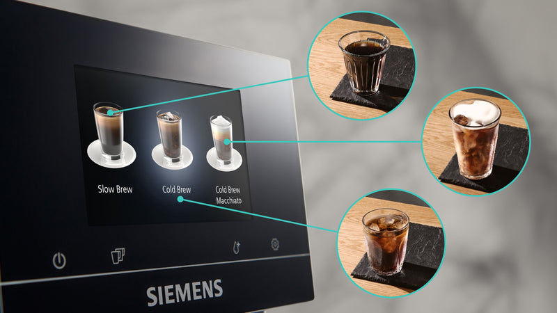 Siemens - Fully automatic coffee machine EQ700 classic Morning haze, Removable water tank TP715GB1