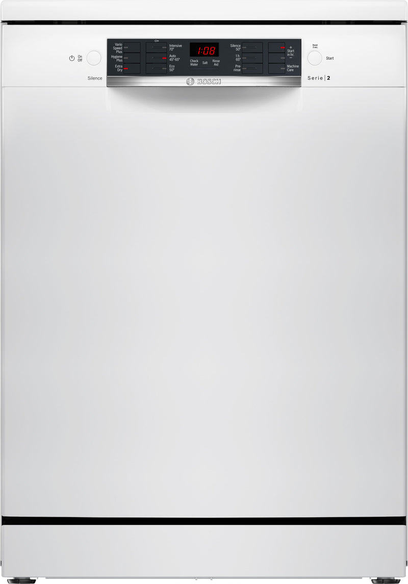 Bosch - Series 2 Free-standing dishwasher 60 cm White SMS26AW08G