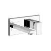 Gessi Rettangolo 44834+44697 Basin Mixer + Recessed Part