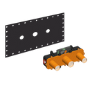 Gessi Venti20 65091+45089 3 Holes Basin Faucet + Recessed Part