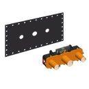 Gessi Inciso - 58090+45089 Three Holes Basin Mixer + Recessed Part