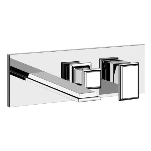 Gessi Eleganza Bath 46136+44639 Bath Mixer + Recessed Part