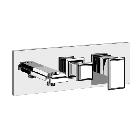 Gessi Eleganza Shower 46138+44639 Shower Mixer + Recessed Part