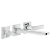 Gessi Rilievo 59090+45089 Three Holes Basin Mixer + Recessed Part