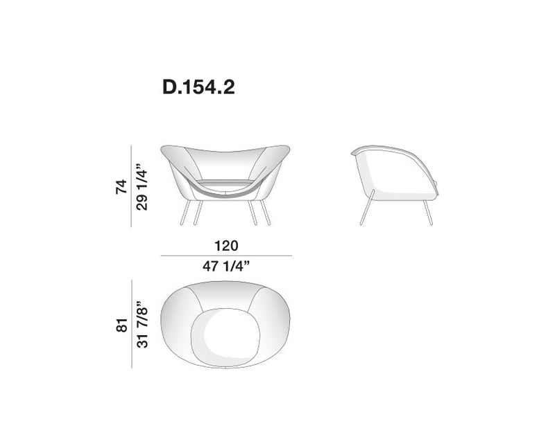 Molteni & C D.154.2 Armchair