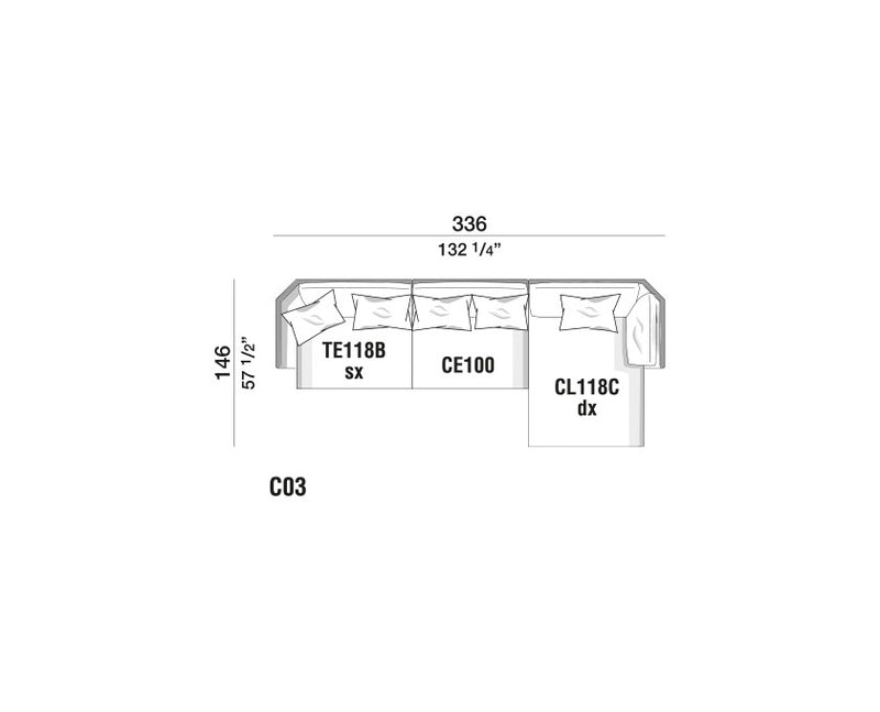 Molteni & C Holiday Sofa