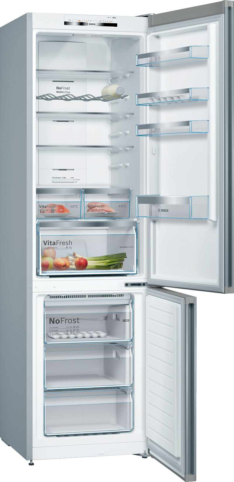 Bosch - Series 4 Set of free-standing bottom freezer and exchangeable colored door front KVN39IG3DG