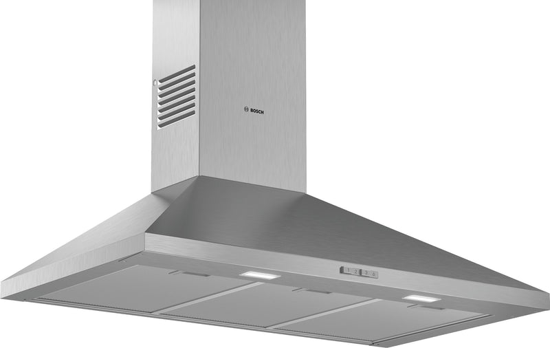 Bosch - Series 2 Wall-mounted cooker hood 90 cm Stainless steel DWP94BC50B