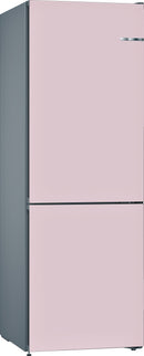 Bosch - Series 4 Set of free-standing bottom freezer and exchangeable colored door front KVN36IP3AG