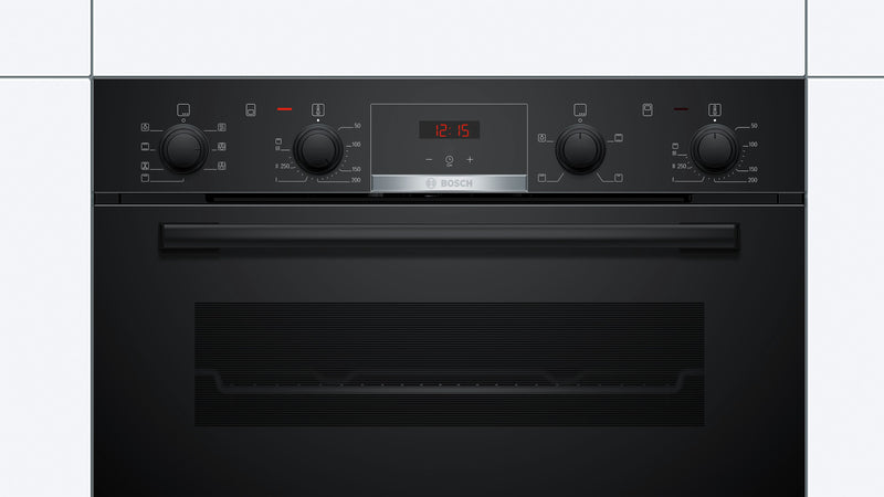 Bosch - Serie | 4 Built-under Double Oven Black NBS533BB0B