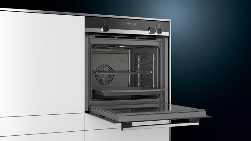 Siemens - iQ500 Built-in oven with added steam function 60 x 60 cm Stainless steel HR538ABS1