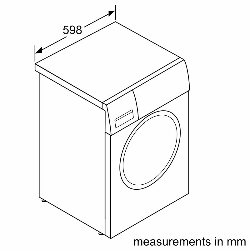 Bosch - Series 6 Washing machine, front loader 10 kg 1400 rpm WGG254F0GB