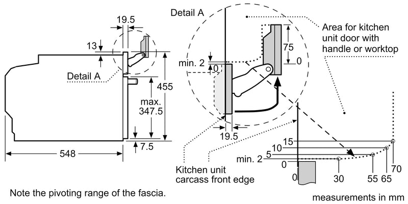 Bosch - 系列 8 內建緊湊型烤箱，蒸氣功能 60 x 45 公分 黑色 - CSG7584B1