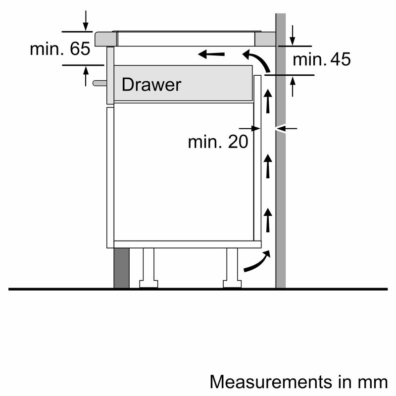 Bosch - 系列 2 電磁爐 60 公分黑色，PUG61RAA5B