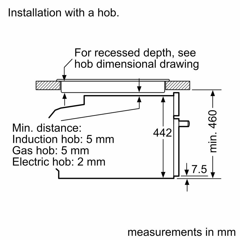 Bosch - 系列 8 內建緊湊型烤箱，帶微波爐功能 60 x 45 公分 黑色 - CMG7241B1B