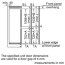 Siemens - IQ300 Built-in Fridge-freezer With Freezer At Bottom 177.2 x 54.1 cm Flat Hinge KI86VVFE0G