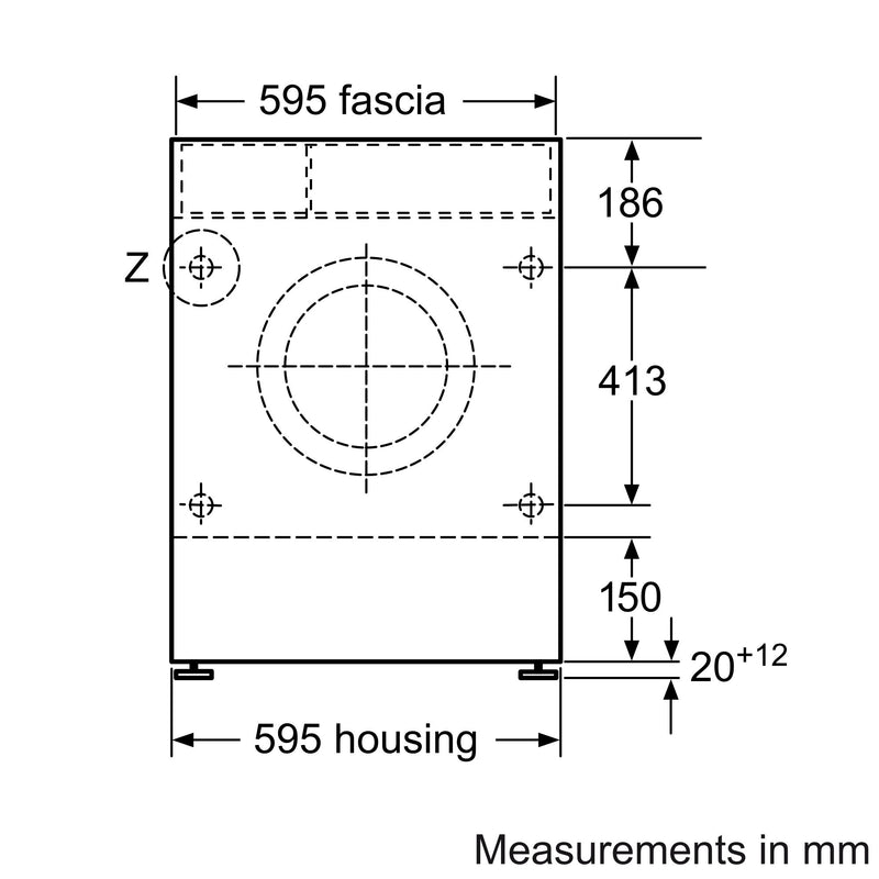 Bosch - 系列 6 洗衣烘乾機 7/4 公斤 WKD28543GB