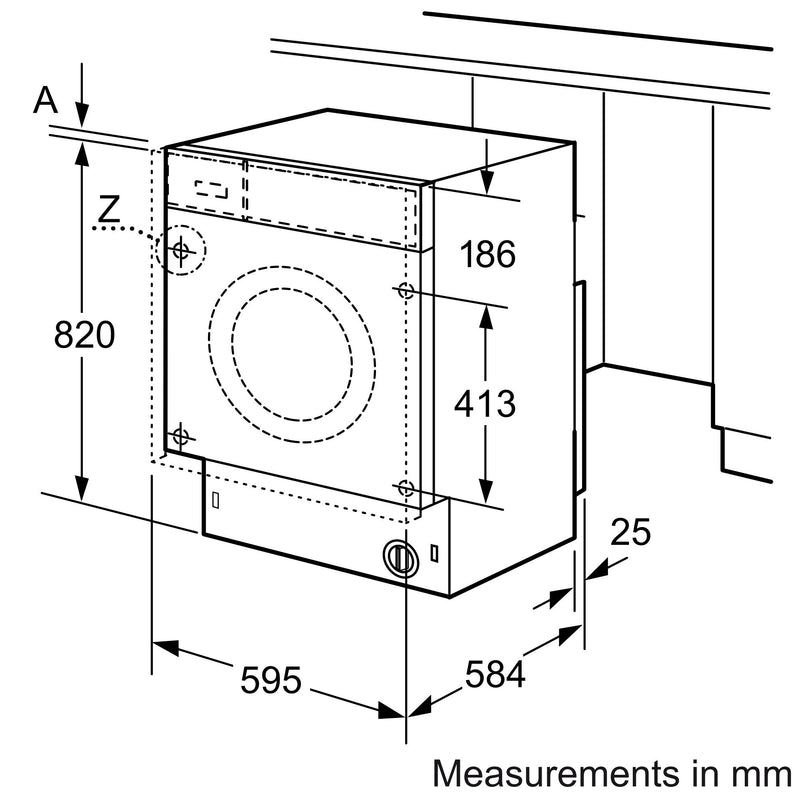 Bosch - 系列 6 洗衣烘乾機 7/4 公斤 WKD28543GB