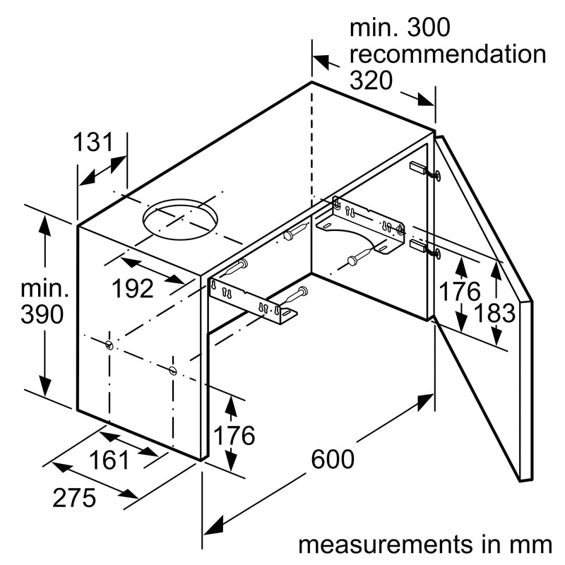 西門子 - iQ300 伸縮抽油煙機 60 公分 銀色金屬 LI64MA531B