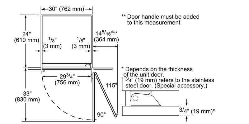 西門子 - IQ700 內置冰箱 212.5 x 75.6 公分平鉸鏈 CI30RP02