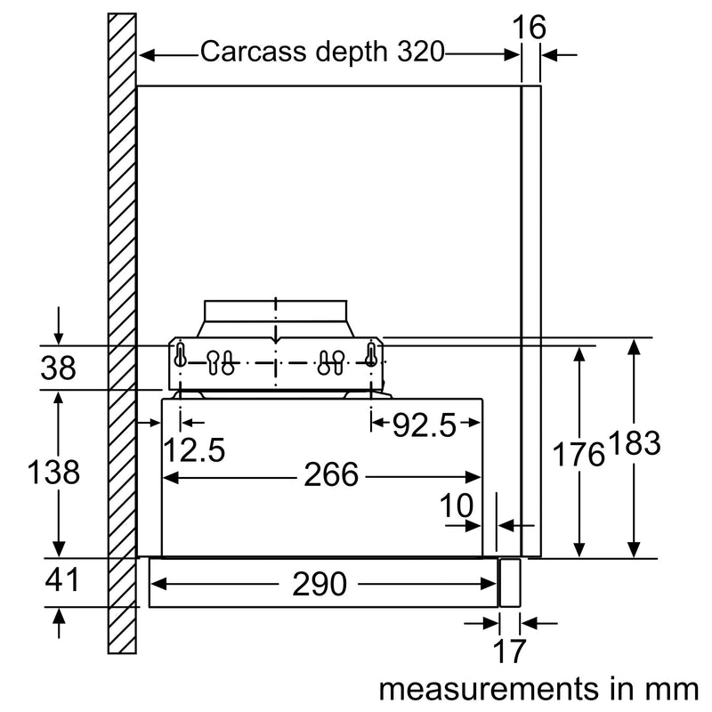 Bosch - 系列 2 伸縮抽油煙機 60 公分 銀色金屬 DFM063W56B